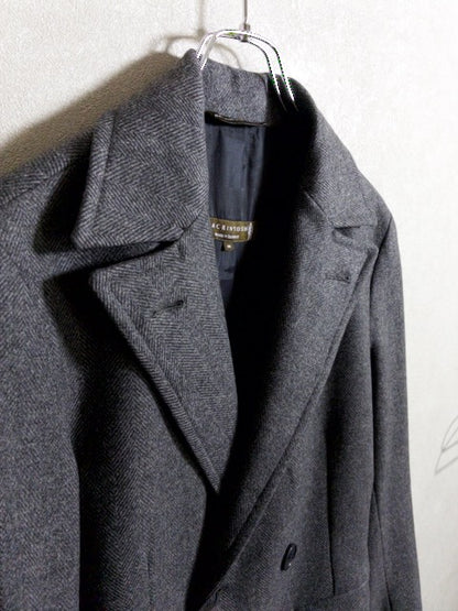 Mackintosh - 2010年代製ウールヘリンボーン織りダブルチェスターコート