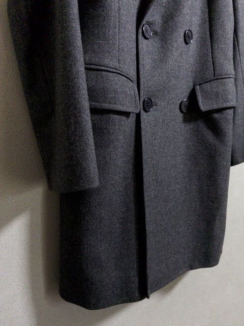 Mackintosh - 2010年代製ウールヘリンボーン織りダブルチェスターコート