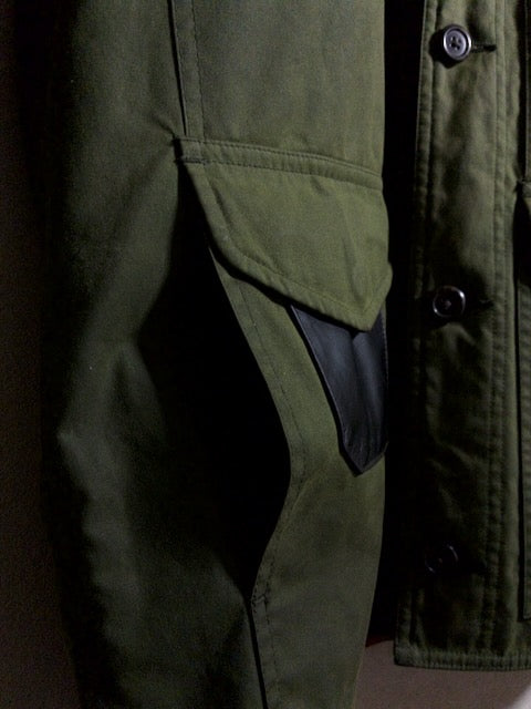 Ralph Lauren - 90sレザーパッチオイルドハンティングジャケット