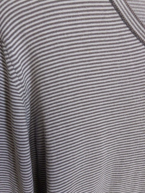 JOHN SMEDLEY - シーアイランドコットン製Vネックボーダーカットソー