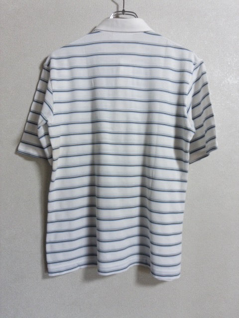Lacoste - 1970〜80年代製メッシュ地マルチボーダー半袖ポロシャツ