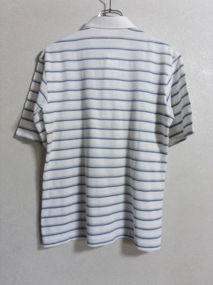 Lacoste - 1970〜80年代製メッシュ地マルチボーダー半袖ポロシャツ