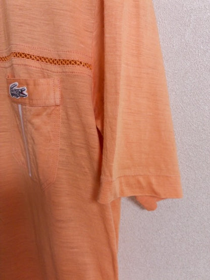 Lacoste - 1970〜80年代製フロントに透かし編みが施されたリネンポロシャツ