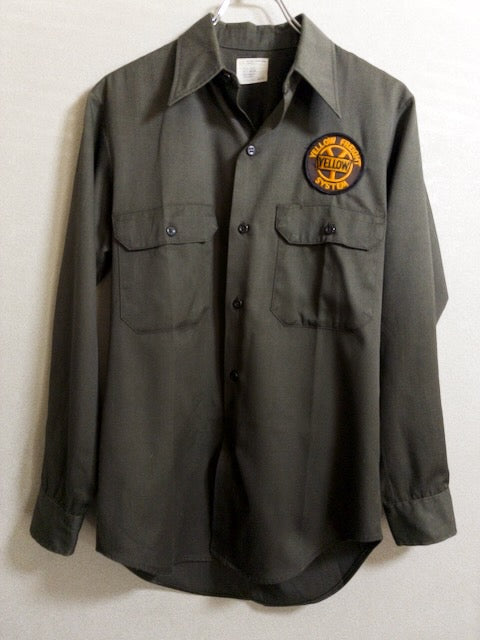 BIG MAC - 1970年代製刺繍パッチが施されたワーク長袖シャツ