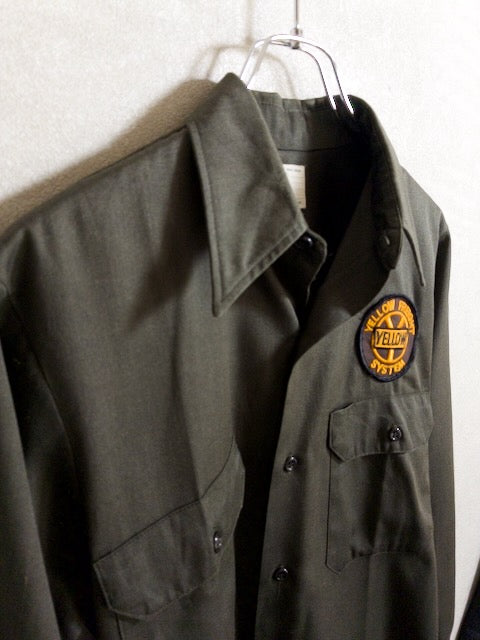 BIG MAC - 1970年代製刺繍パッチが施されたワーク長袖シャツ