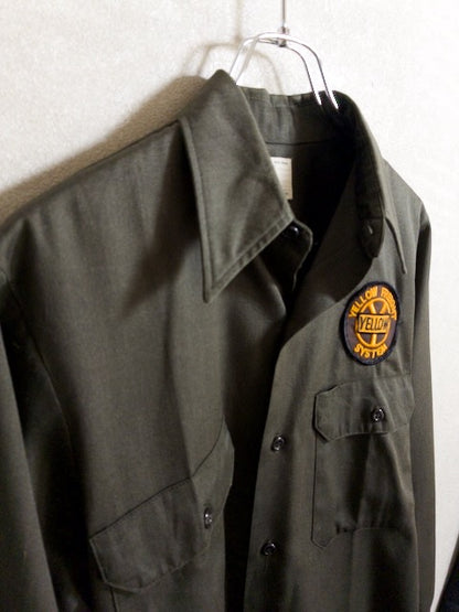 BIG MAC - 1970年代製刺繍パッチが施されたワーク長袖シャツ