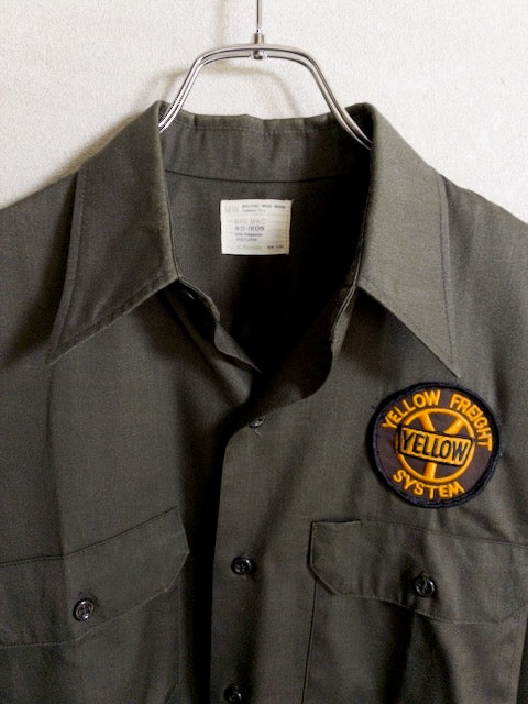 BIG MAC - 1970年代製刺繍パッチが施されたワーク長袖シャツ