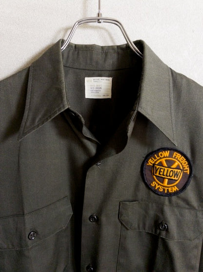 BIG MAC - 1970年代製刺繍パッチが施されたワーク長袖シャツ