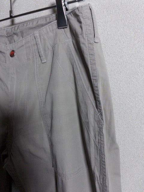 DANTON - ローライズテーパードシルエットのベージュワークパンツ