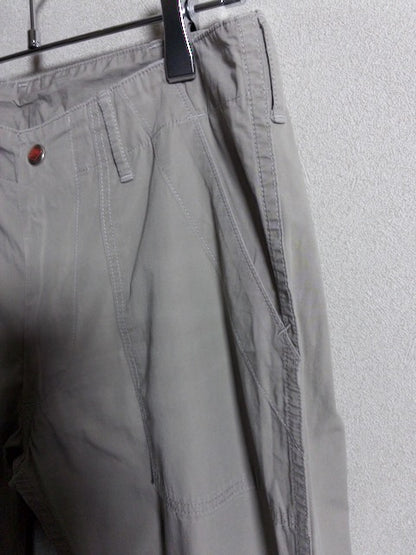 DANTON - ローライズテーパードシルエットのベージュワークパンツ