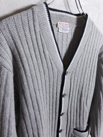Gloray Knitting Mills - 1960年代製ラインデザインのニットカーディガン