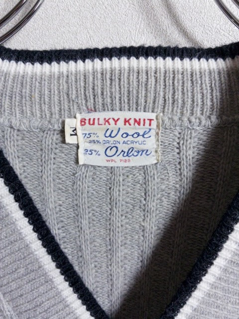 Gloray Knitting Mills - 1960年代製ラインデザインのニットカーディガン