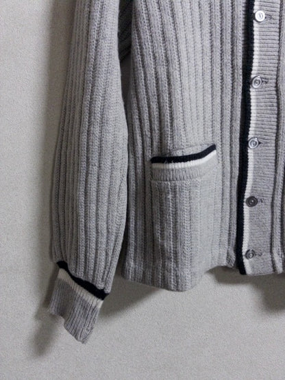 Gloray Knitting Mills - 1960年代製ラインデザインのニットカーディガン