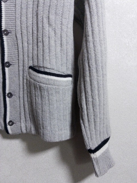 Gloray Knitting Mills - 1960年代製ラインデザインのニットカーディガン