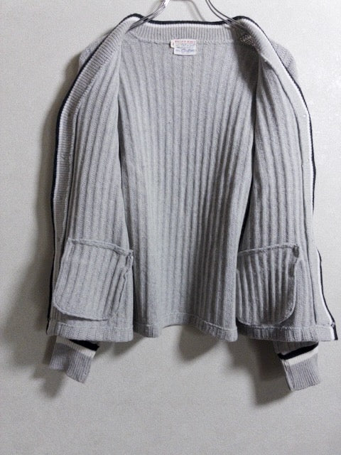 Gloray Knitting Mills - 1960年代製ラインデザインのニットカーディガン