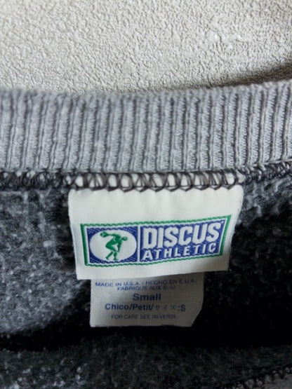 DISCUS ATHLETIC - 1990年代製リブストライプ仕様のダークグレースウェット
