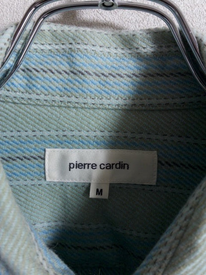 Pierre Cardin - 90年代アンゴラ混ストライプ長袖シャツ