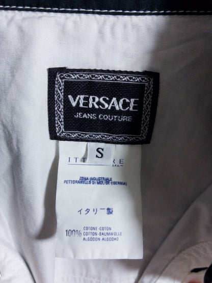 VERSACE JEANS COUTURE - 1990年代後半製白黒ツートンの長袖シャツ