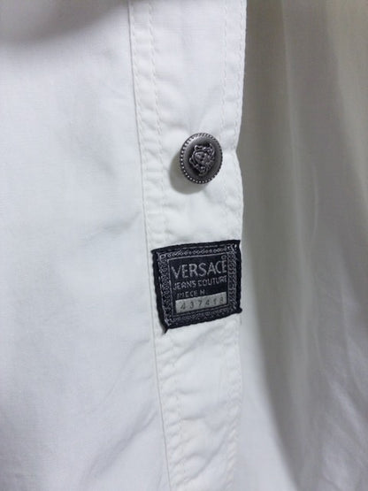 VERSACE JEANS COUTURE - 1990年代後半製白黒ツートンの長袖シャツ