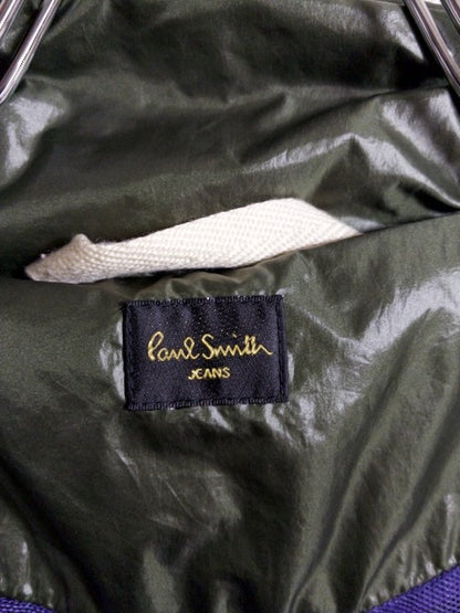 Paul Smith - 多数のポケットを備えたカーキの光沢ナイロンパーカー