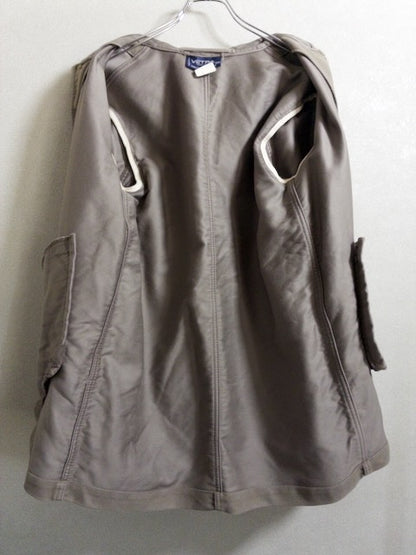VETRA for UNITED ARROWS - フレンチモールスキン素材のベージュフードブルゾン
