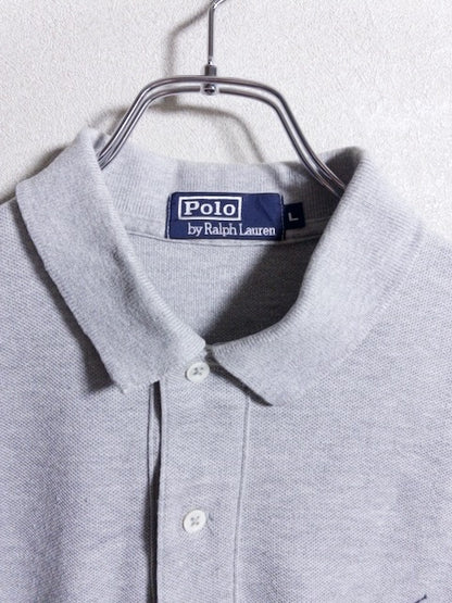 Ralph Lauren - 1990年代製ポニー刺繍ロゴ鹿の子半袖ポロシャツ