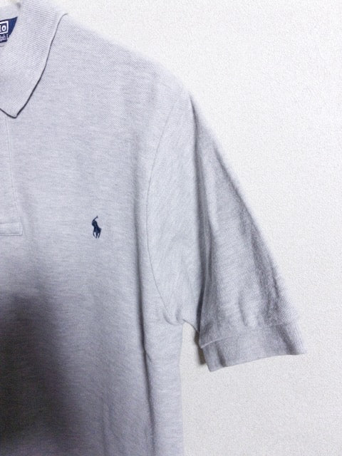 Ralph Lauren - 1990年代製ポニー刺繍ロゴ鹿の子半袖ポロシャツ