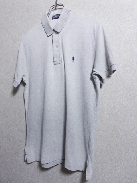 Polo by Ralph Lauren - 1990年代後半〜2000年代初頭製ポニー刺繍ロゴ鹿の子半袖ポロシャツ