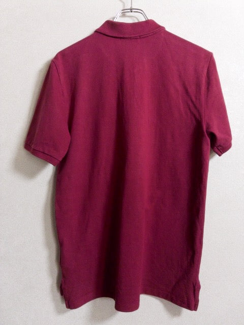 Ralph Lauren - 深みのある赤が特徴の鹿の子半袖ポロシャツ