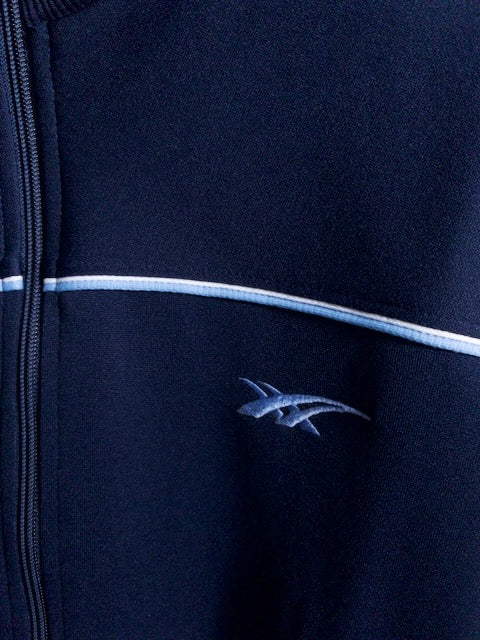 asics - 1990年代製の水色ライン入りジップアップブルゾン