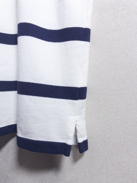 POLO RALPH LAUREN - トリコロールボーダー柄のパイル調半袖ポロシャツ