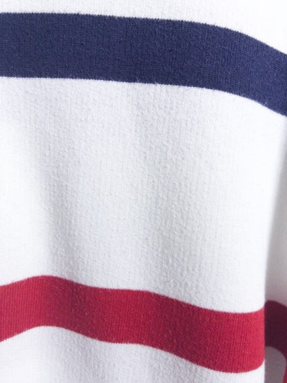 POLO RALPH LAUREN - トリコロールボーダー柄のパイル調半袖ポロシャツ