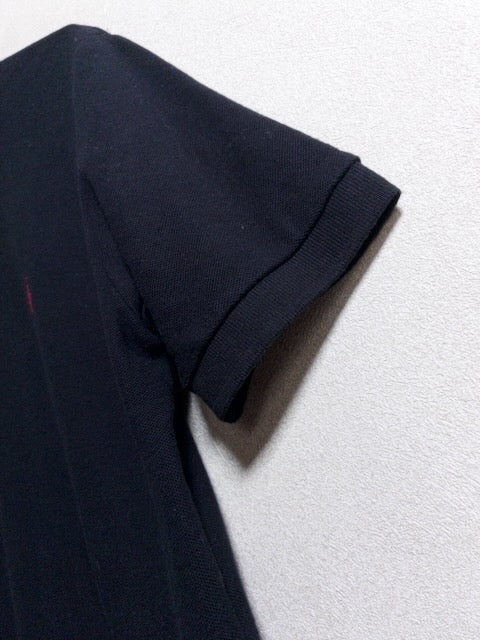 Ralph Lauren - 赤ポニー刺繍が映える漆黒の日本製半袖ポロシャツ