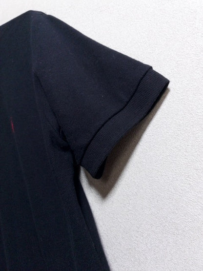 Ralph Lauren - 赤ポニー刺繍が映える漆黒の日本製半袖ポロシャツ