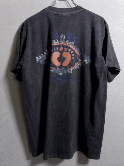 HANG TEN - 90年代後半製グラフィックプリント米国製半袖Tシャツ