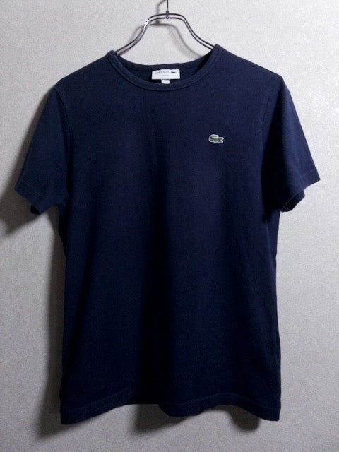 Lacoste - 日本製スリムフィット仕様ネイビーTシャツ