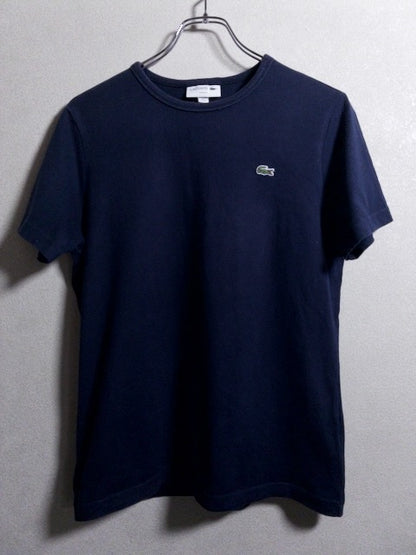 Lacoste - 日本製スリムフィット仕様ネイビーTシャツ