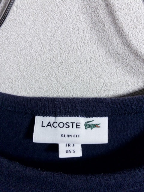 Lacoste - 日本製スリムフィット仕様ネイビーTシャツ