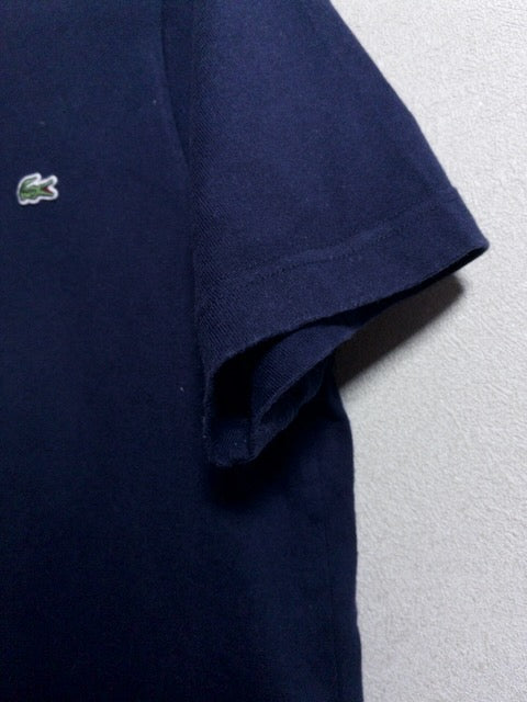 Lacoste - 日本製スリムフィット仕様ネイビーTシャツ
