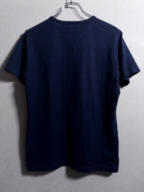 Lacoste - 日本製スリムフィット仕様ネイビーTシャツ