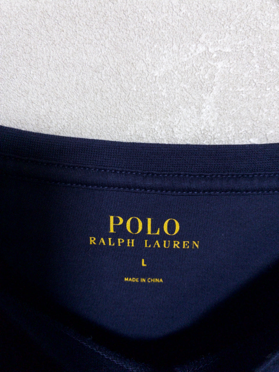POLO RALPH LAUREN - 白ポニー刺繍 ネイビーTシャツ