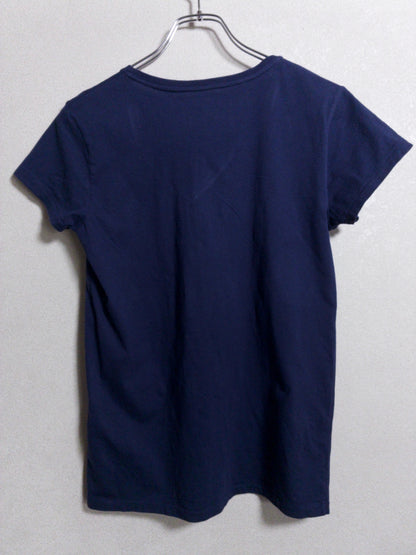 Ralph Lauren - 白ポニー刺繍 ネイビーVネックTシャツ