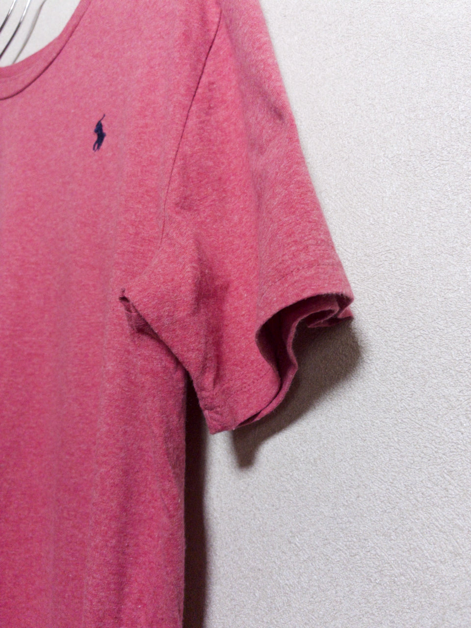 Ralph Lauren - ヘザーレッド ポニー刺繍 クルーネックTシャツ