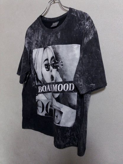 All IN + - ウォッシュ加工 グラフィックプリントTシャツ
