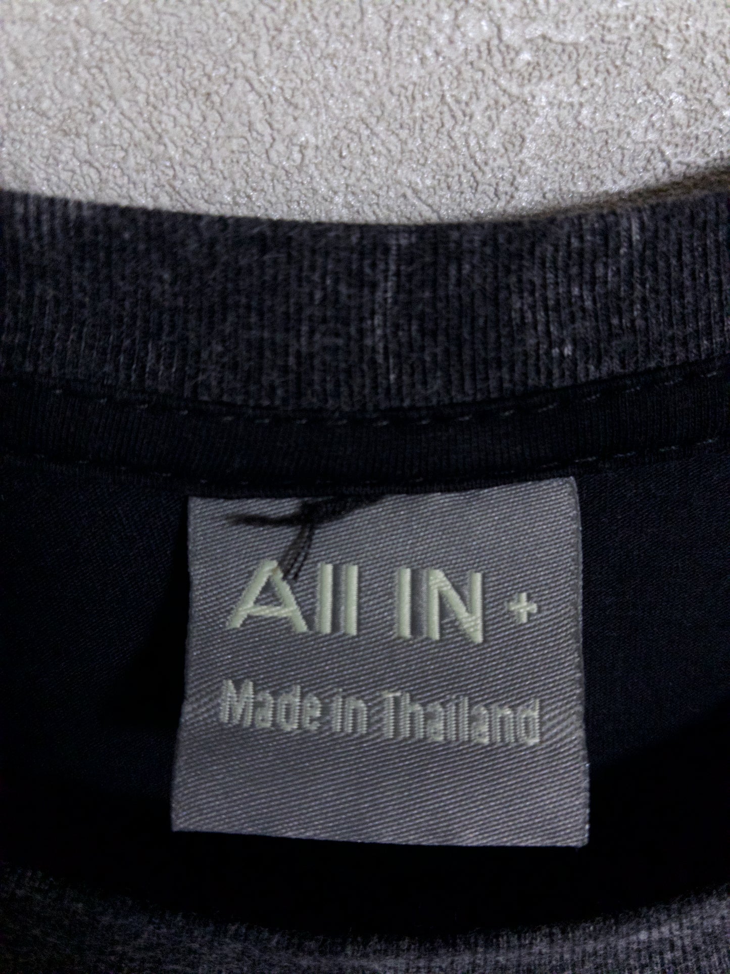 All IN + - ウォッシュ加工 グラフィックプリントTシャツ