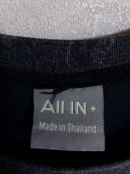 All IN + - ウォッシュ加工 グラフィックプリントTシャツ