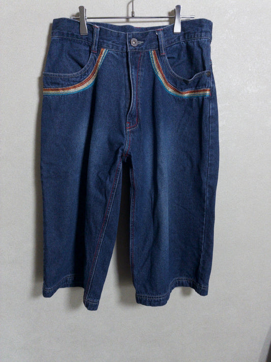LONDON JEANS by GAZELLE - レインボーステッチ ジョーツ