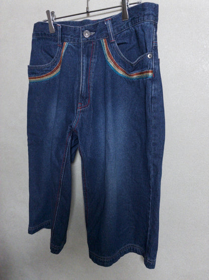 LONDON JEANS by GAZELLE - レインボーステッチ ジョーツ