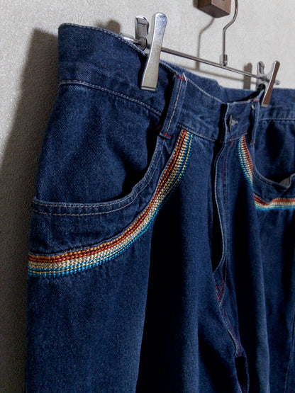LONDON JEANS by GAZELLE - レインボーステッチ ジョーツ