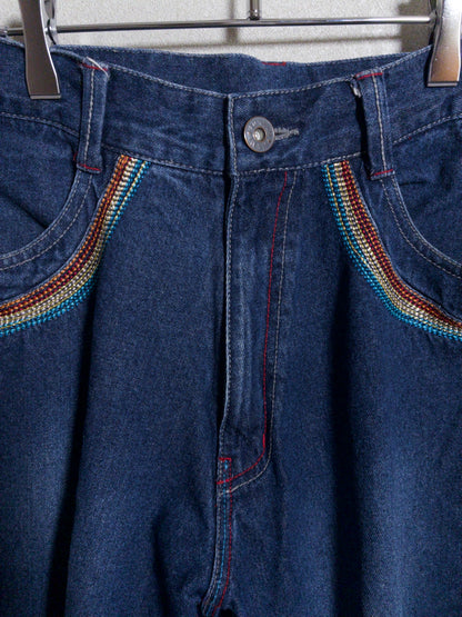 LONDON JEANS by GAZELLE - レインボーステッチ ジョーツ